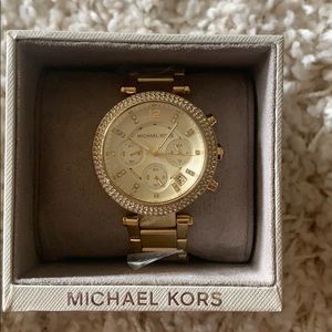 Micheal Kors Gold Parker Watch